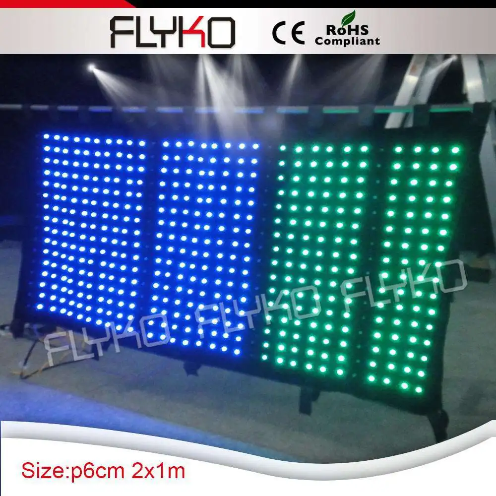 

Popular soft and flexible velvet led video curtain for night club