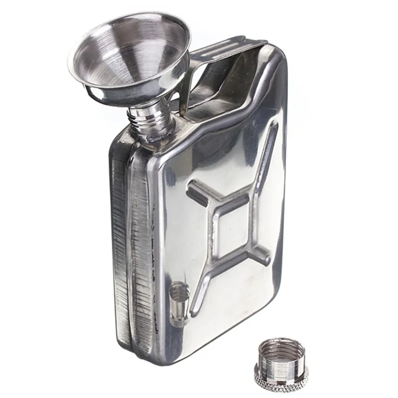 New 5oz Drink Bottle Hip Flask Stainless Steel Funnel Liquor Funnel Wedding Party Bar Liquor Whisky Bottle Drinkware Alcohol Cap