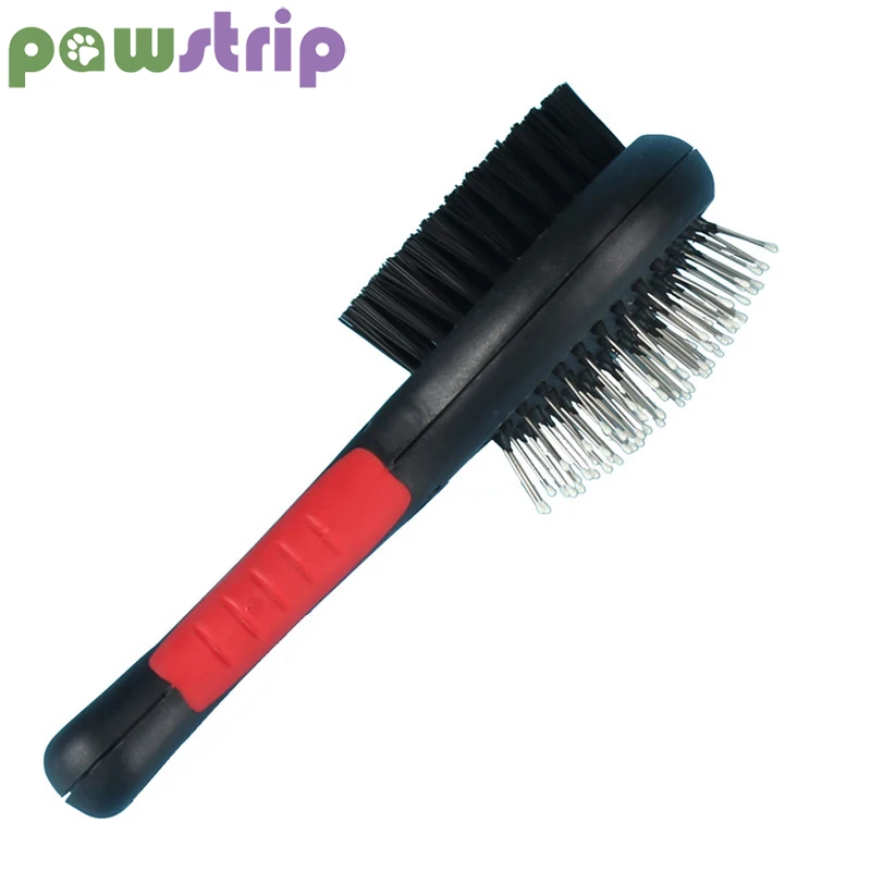 

Pawstrip 1 PC Double Faced Pet Comb Pet Dog Grooming Tool Plastic Handle Puppy Cat Massage Brush Fur Shedding Trimming Tool