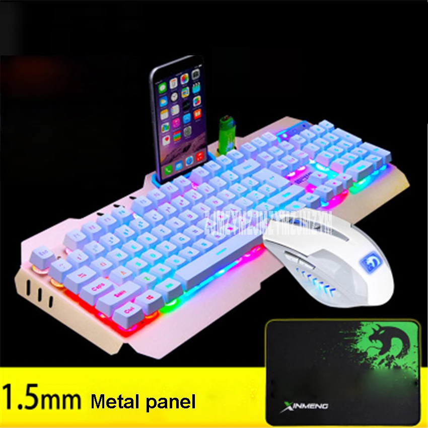 Wired LED Backlit Multimedia Ergonomic Usb Gaming Keyboard Mouse Combo illuminated 2400DPI Optical Gamer Mouse Sets + Mouse Pad