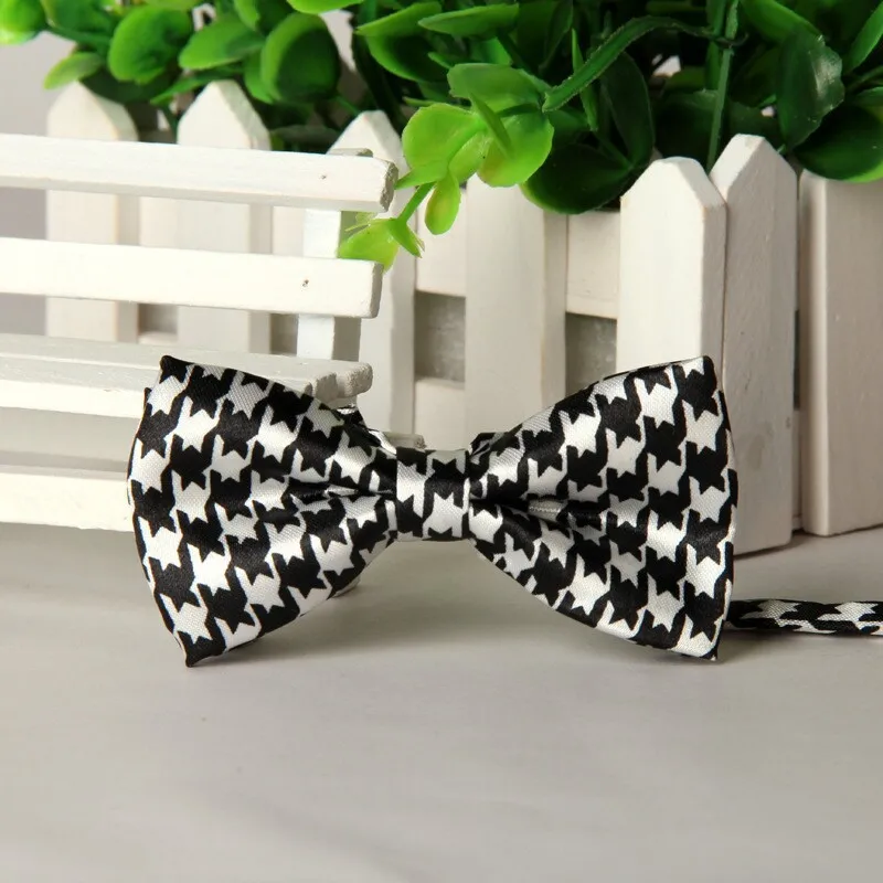 bow tie boys Hot Sale New Bowties High Quality style Fashion Man Houndstooth Bow Ties Neckwear Wedding moños para niños cuello