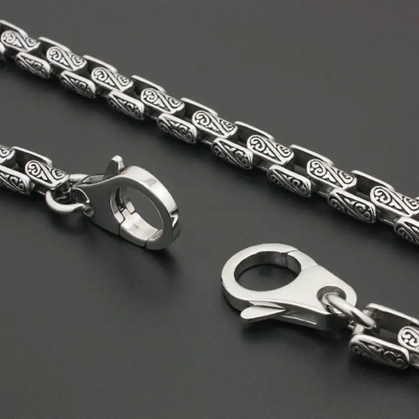 Stainless Steel Mens Biker Rocker Punk Wallet Chain 5A020WC 18\