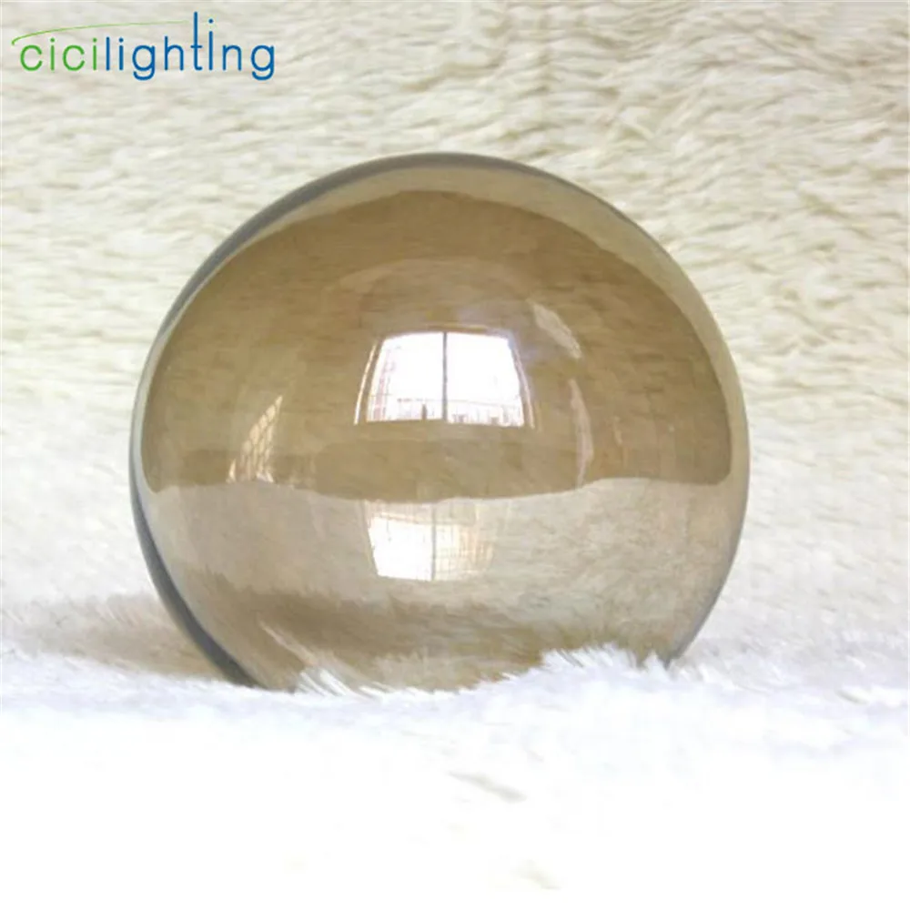 Replacement Glass Lamp Shade, Accessory Globe Glass Cover D15cm D13cm Grey Lampshade for magic bean chandelier