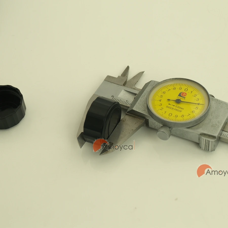 Black ABS Rear Cap For C or Cs Mount Lens dust cover plastic caps M25.4, 1" caps c-mount  cs-mount 11mm Height