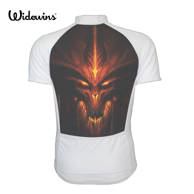 Devil Men USA team cycling jersey outdoor Devil Short Sleeve mtb Jersey top shirts ropa ciclismo maillot Sportswear 5602