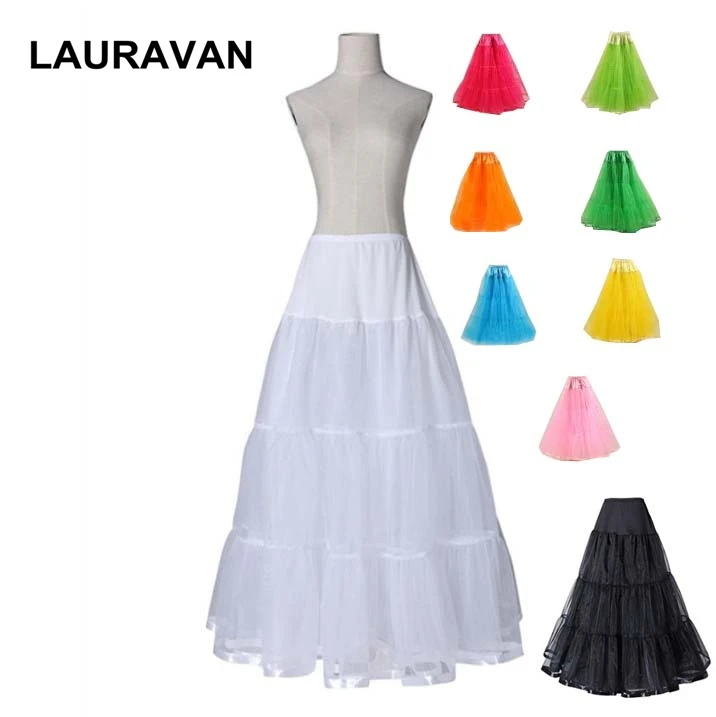 Vestido de novia de tul de línea larga para mujer, de color negro enagua, multicolor, para boda, sin capucha