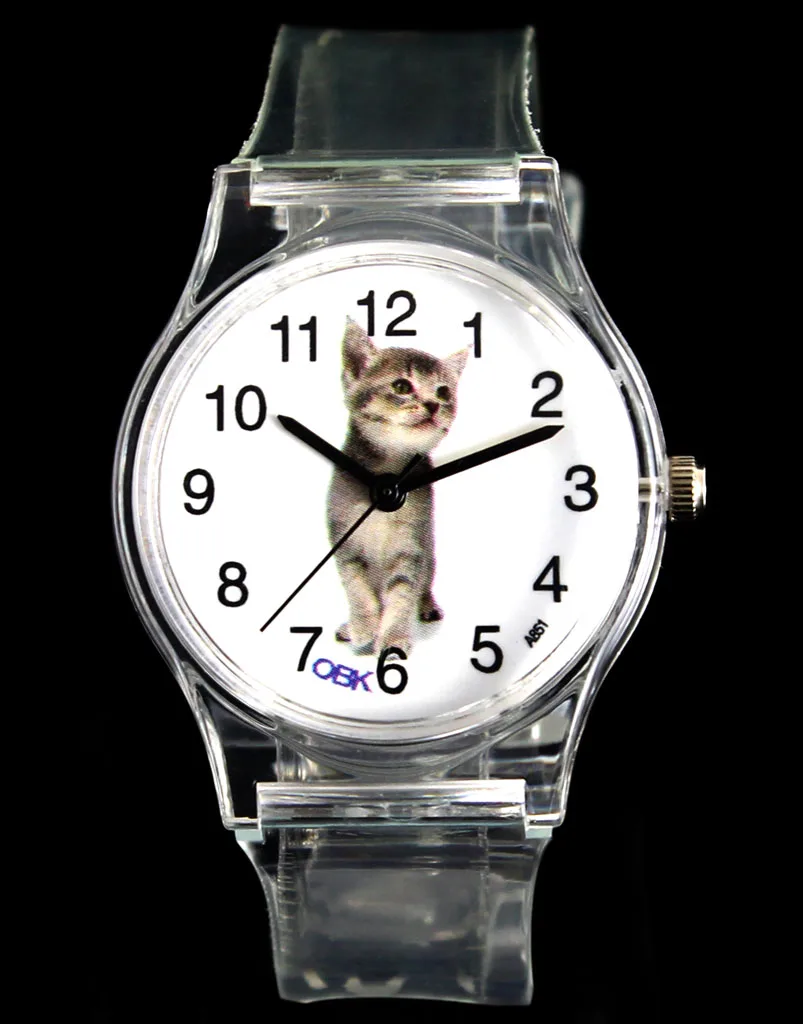 Dolphin/ Cat/ African Lion/ Tiger/ Penguin/ Giraffe/ Snake/ Rooster/ Monkey/ Polar Bear/ Panda Sport Quartz Wrist Watch