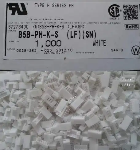 B5B-PH-K-S CONN HEADER PH TOP 5POS 2MM Connectors terminals housings 100% new and original parts B5B-PH-K-S(LF)(SN)