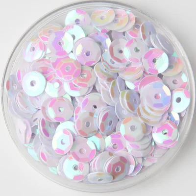 750pcs/lot 10mm Cup Sequin PVC Round Paillettes Garment Sewing Craft Kids DIY Accessory White AB