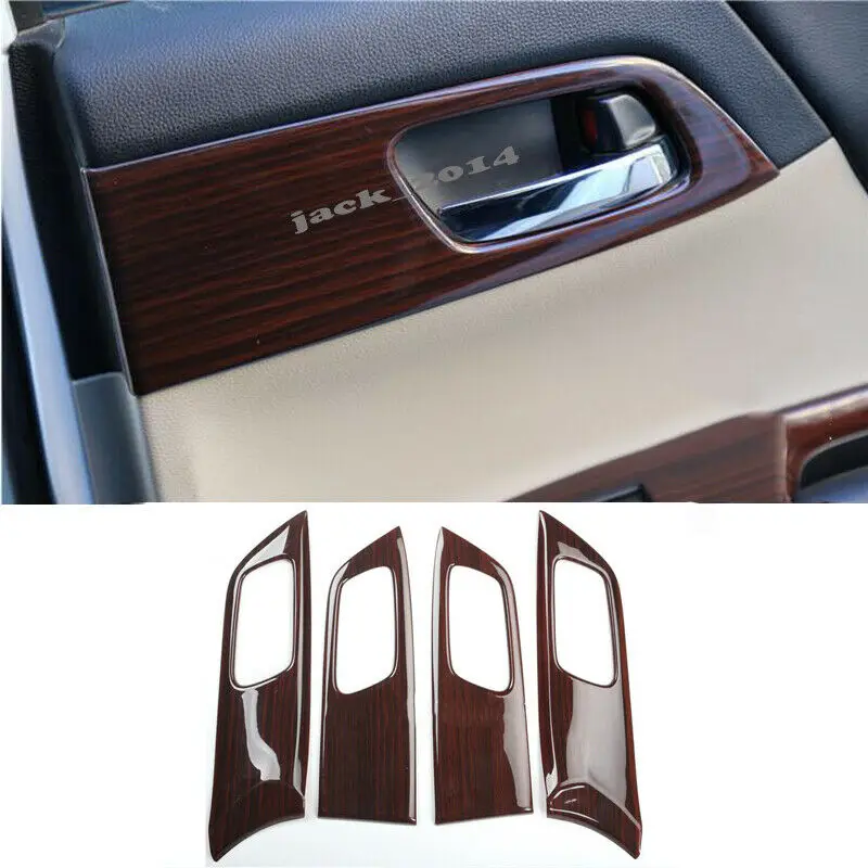 

ABS Peach wood grain Door Handle bowl Panel cover trim For Honda Accord 9th 2014 2015 2016 2017