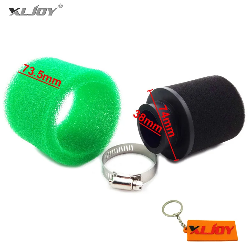 XLJOY 38 مللي متر الأداء رغوة فلتر الهواء ل GY6 50cc 70cc 110cc 125cc الدراجة سكوتر الترابية دراجة الطرق غير الممهدة ATV رباعية الذهاب كارت دراجة نارية #3