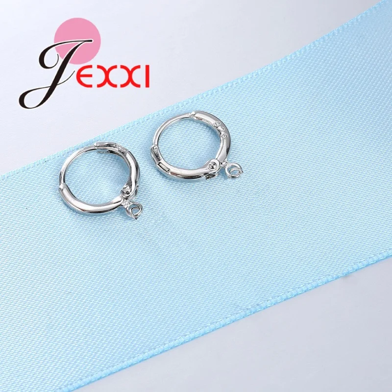 Hohe Qualität Mode 925 Sterling Silber Schmuck Zubehör Frauen Stilvolle DIY Schmuck Erkenntnisse für Ohrringe 50 Teile/los – Detail 4