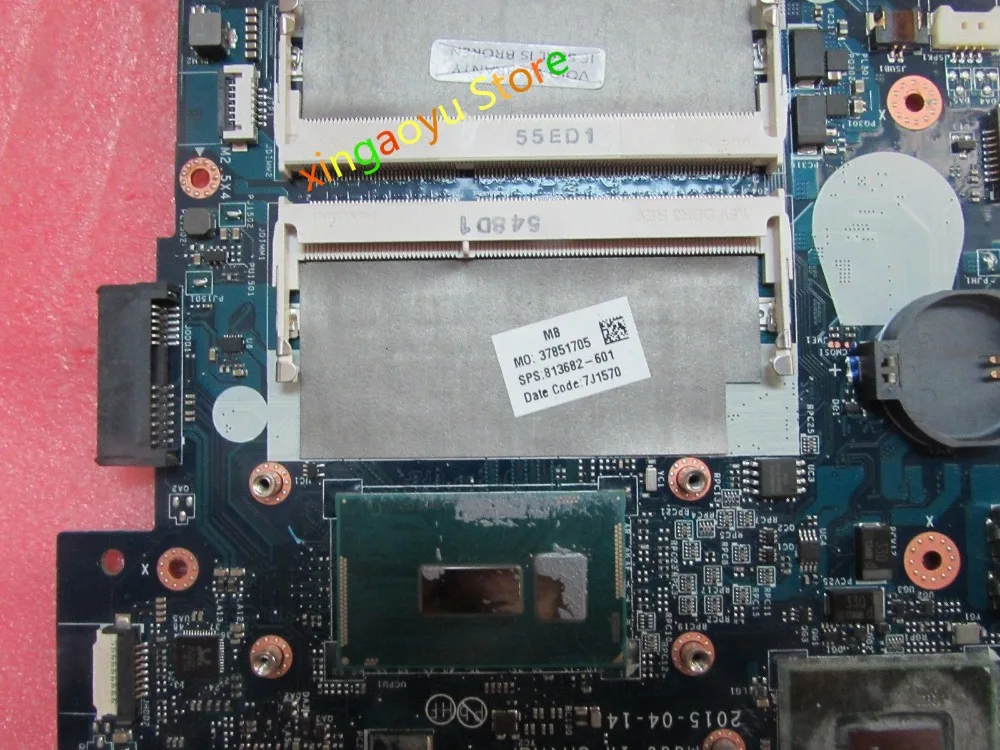 Placa-mãe do portátil para HP 17T-N, M7-N, ABW70, LA-C531P, 813682-501, DDR3L, i5-5200U, 100% testado, Ok