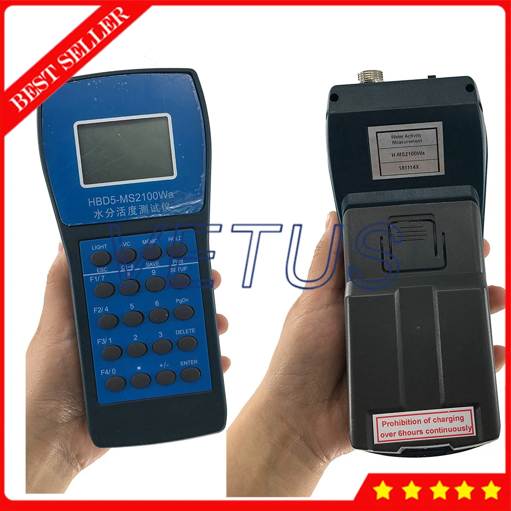 Portable Handheld Water Activity Meter Lab Testing Instrument Water Activity With AW Range 0.003 to 1.000