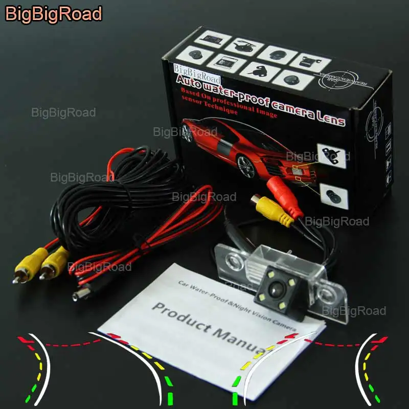 

BigBigRoad Car Intelligent Dynamic Track Rear View Camera For Skoda Octavia 2008--2013 / Ford Mustang GT / CS 2005~2014