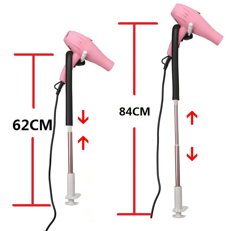 Clamp Mount Hair Dryer Holder, 360 Degrees Rotation, Adjustable, Hands Free, Dog, Cat, Grooming Table Stand, Bracket Clip