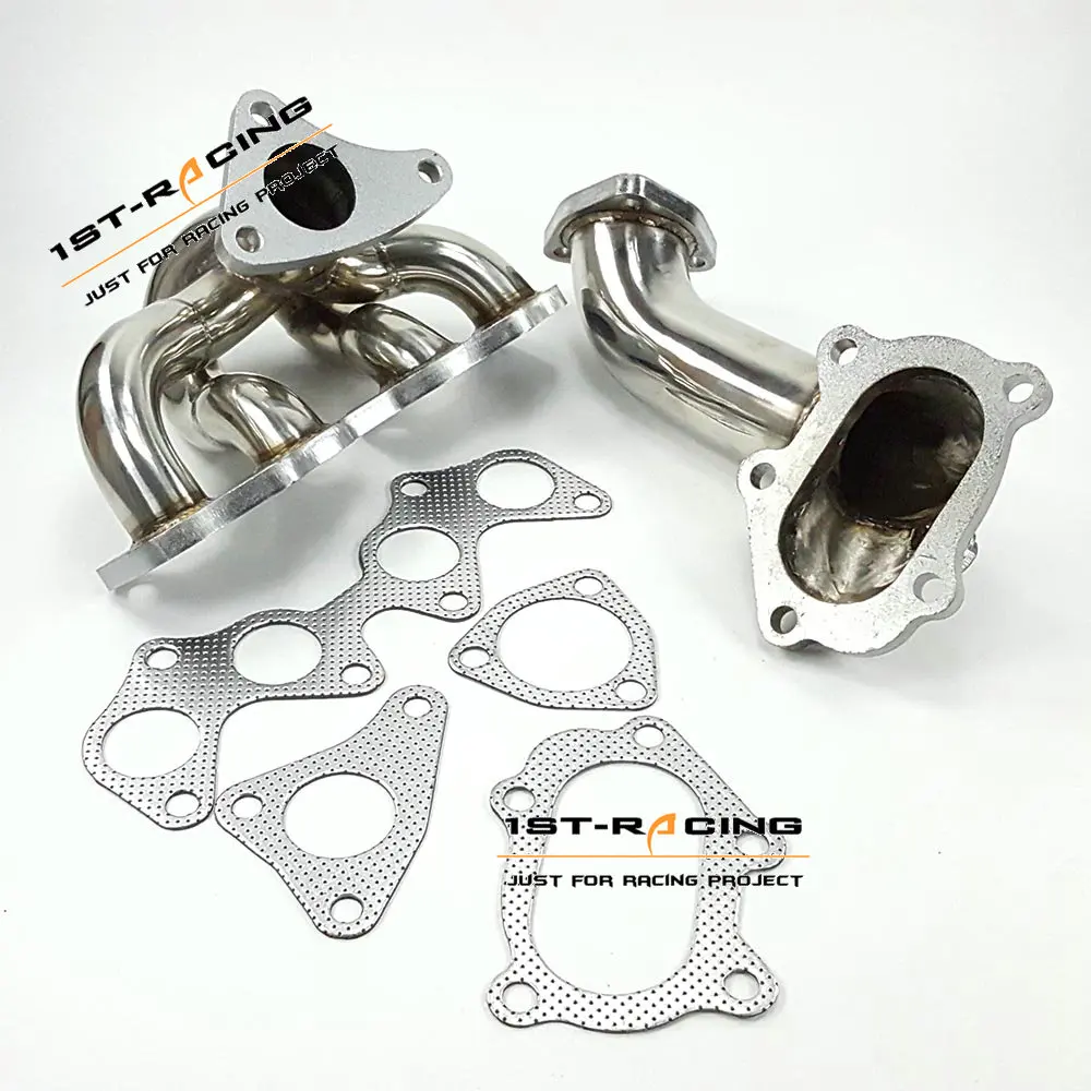 Turbo Manifold Header TD04 Flange +downpipe for 96-99 Starlet EP82 EP91 4E-FTE NEW