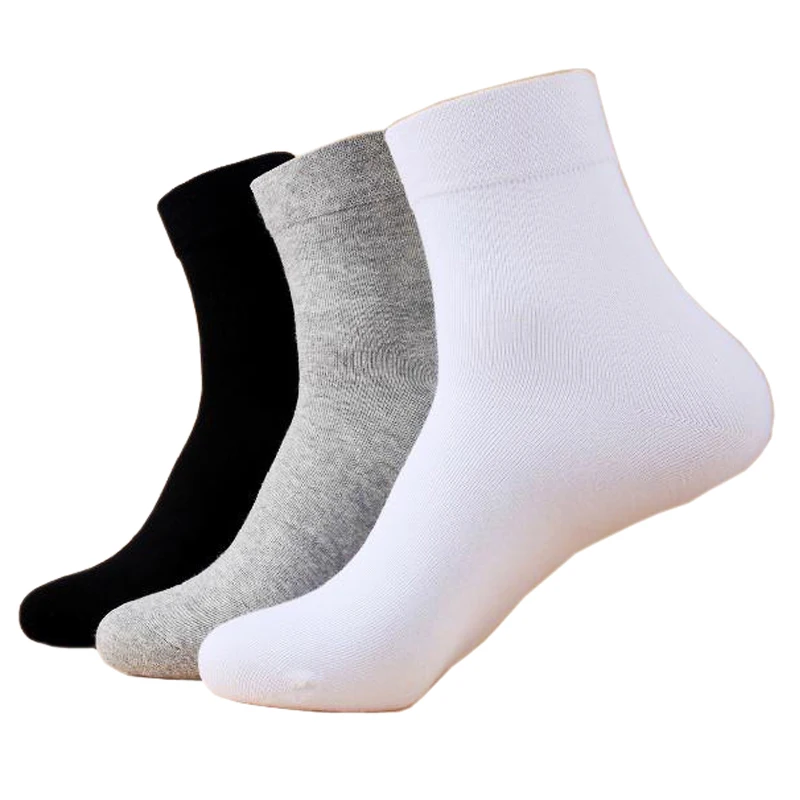 5 pairs/ Lot Hot New Fashion New Men's Socks Classic Black White Gray 3 Colors Brand Quality Casual Sock For Men