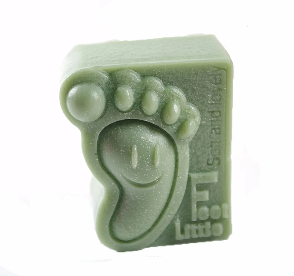 Stampo per piccoli piedi S441 Craft Art stampo per sapone in Silicone 3D stampi per artigianato stampi per candele fatti a mano fai-da-te