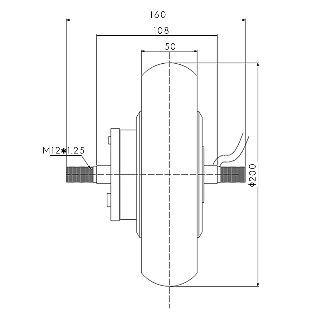 36V 48V 500W Hub Motor Scooter Brushless Toothless  Electric Scooter Hub Wheel Motor 8 Inch electric bike conversion kit