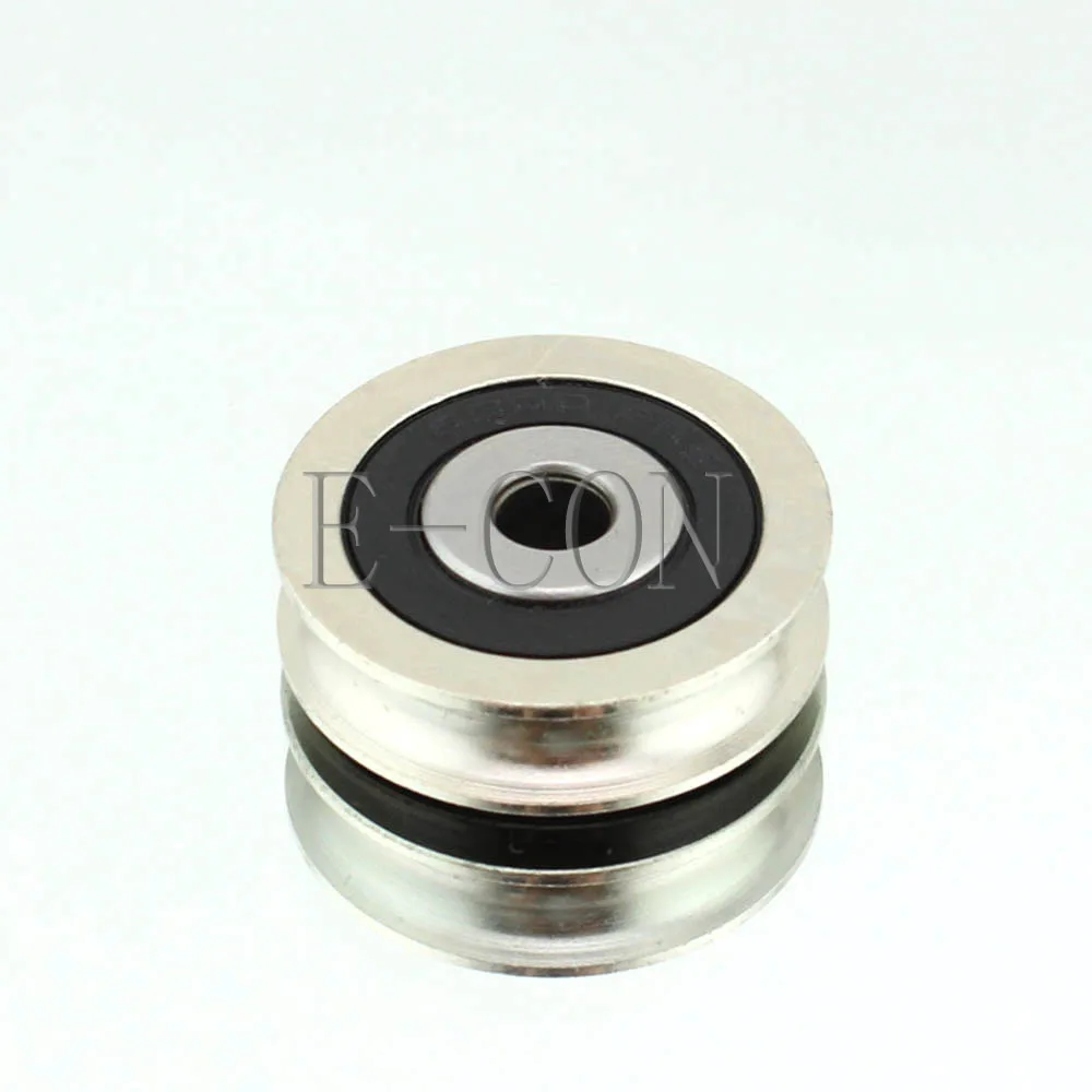 1/2/5/10PCS   6x30x8mm U Groove Guide pulley Sealed Rail Ball Bearing