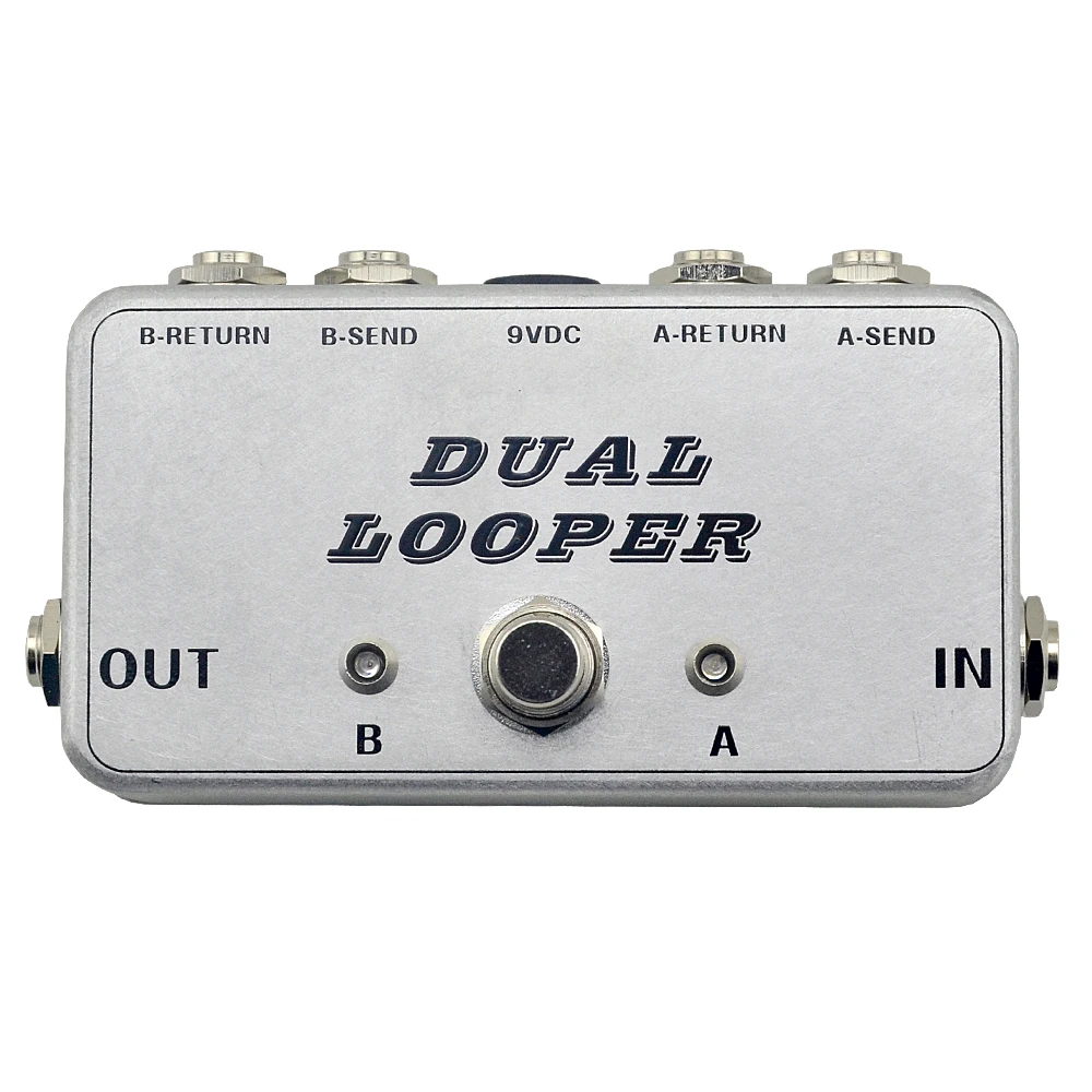 Guitar True-Bypass AB Looper Pedal switcher box 2 channel pedal  acoustic guitar accessories	free shipping