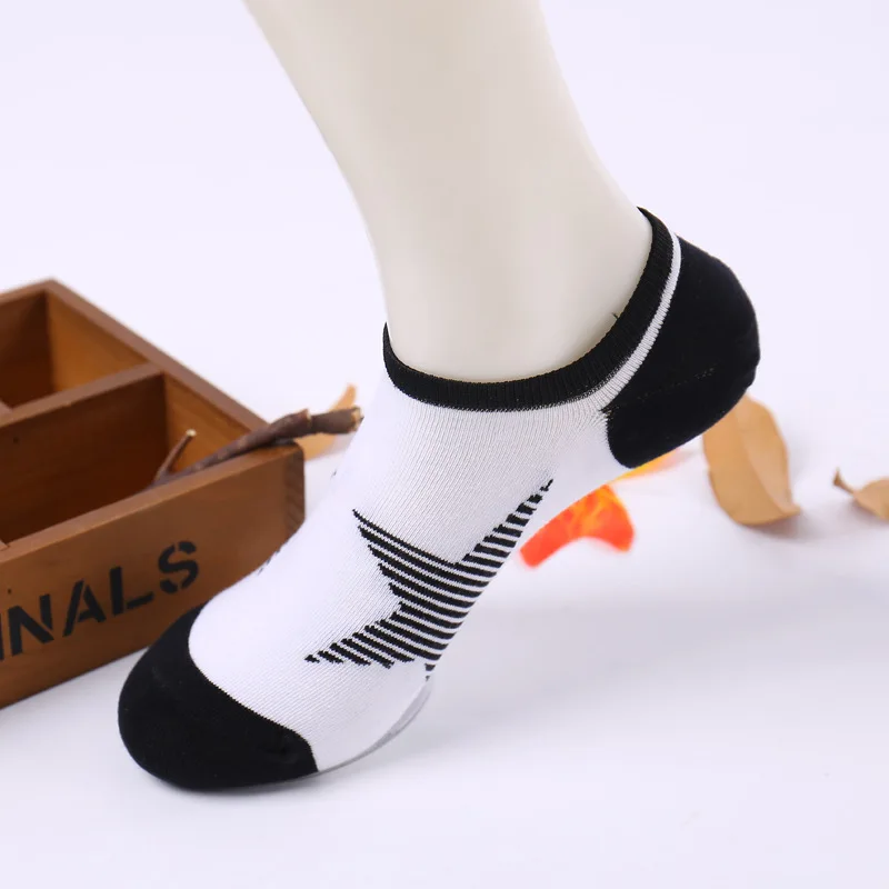 10Pcs=5Pair/lot Men Socks Invisible Ankle Socks Star models Harajuku Happy Socks Men's Casual Boat Sock EUR 38-42