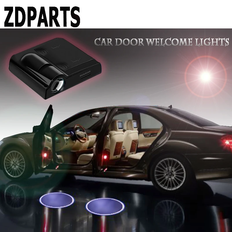 ZDPARTS 2pc Car Logo Door Welcome lights For Honda Civic 2006-2011 2017 Accord Fit Toyota Corolla Yaris CHR Avensis RAV4 Auris