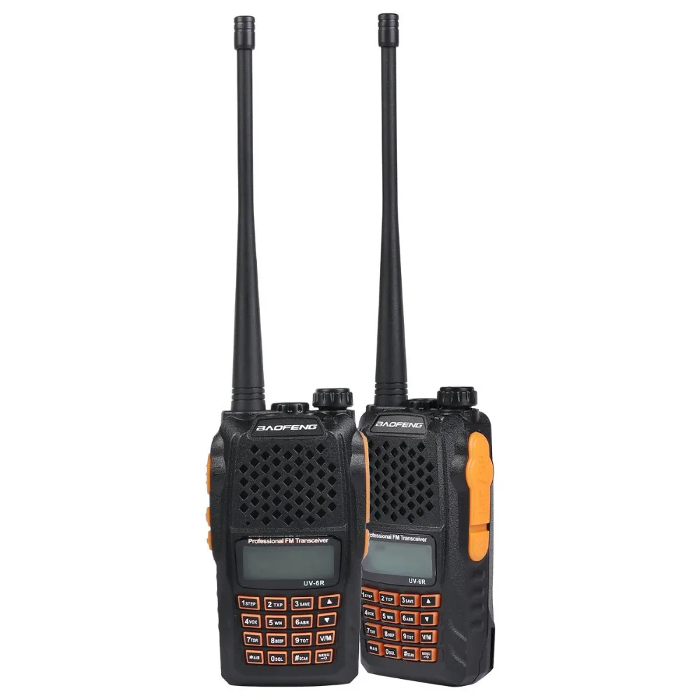 Baofeng BF-UV6R Walkie-talkie Civil Hand-operated Radio 5W Hotel Construction Site Self Drive Tour Multi-purpose Talkie 1800mAh