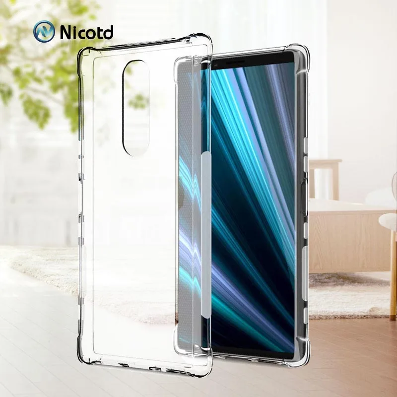 TPU Silicone Case For Sony Xperia 1 10 plus L3 Ultra thin Clear Transparent Phone back cover for Sony Xperia XZ3 XZ2 XZ XZ1 XA1