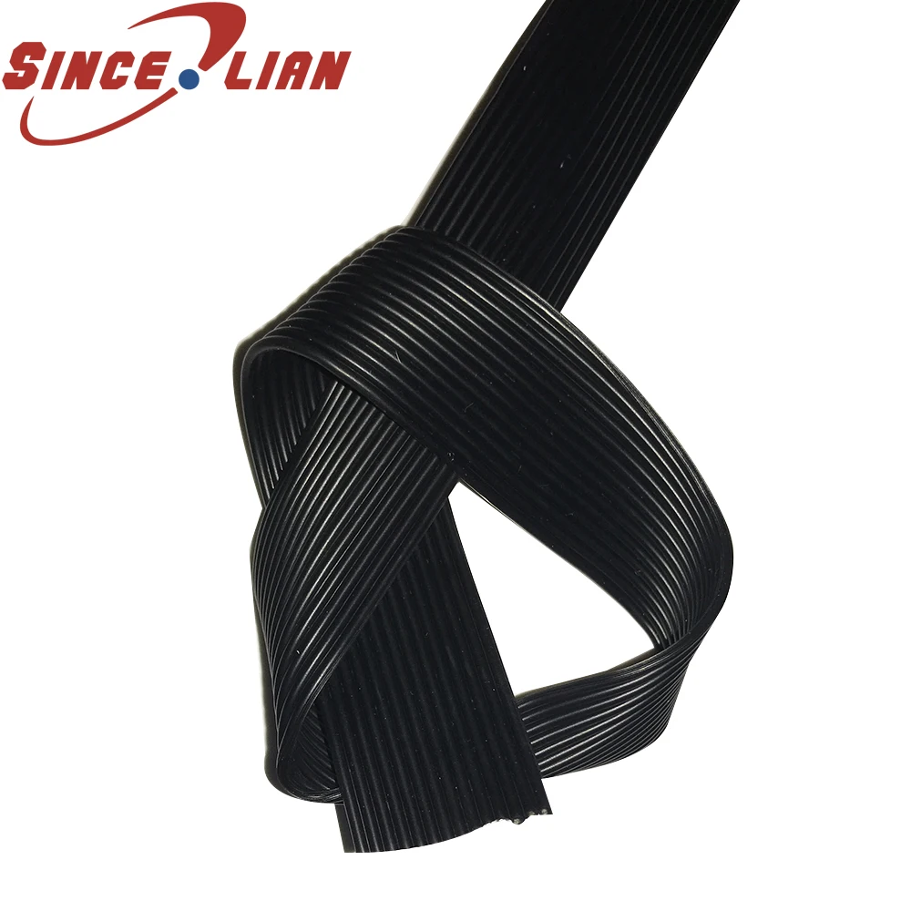 

Super Soft 22AWG Silicone Cable 12p 14p High Temperature Parallel Line 0.3 square 0.08mm Black Copper Wire