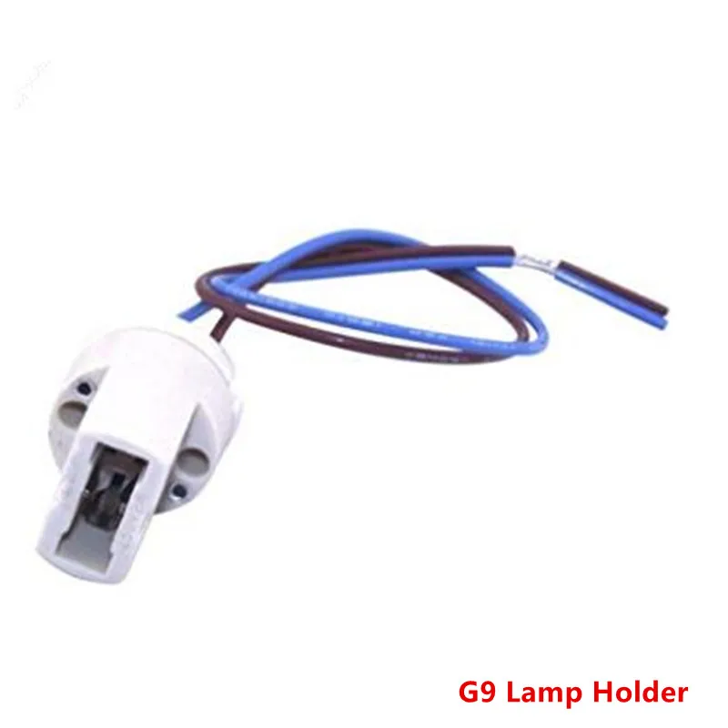 10pcs/lot G4/G9/Gu10/Mr16 Lamp Holder Ceramic Socket Base With Hight quality Silicon Cable for LED and halogen lamps