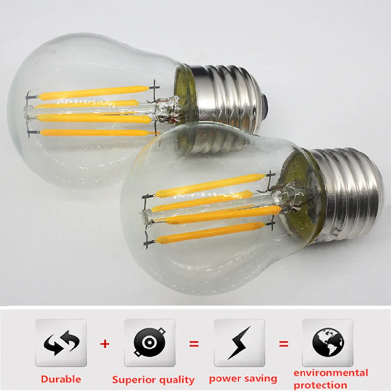 

Retro Edison Light Bulb E14 E27 220V 2W 4W 6W Filament Vintage Ampoule Incandescent Bulb Edison Lamp