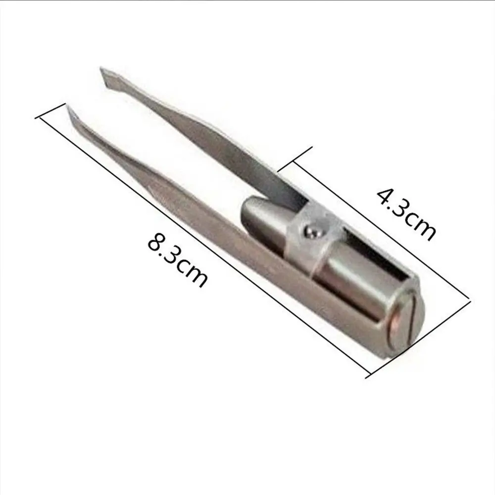 Handy Eyelash Eyebrow Tweezer Hair Removal with LED Light New Stainless Steel Makeup Tool Eyebrow Tweezer with Battery