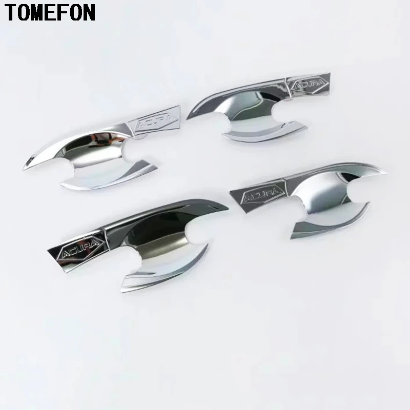 TOMEFON ABS Chrome For Acura CDX 2016 2017 2018 Side Door Handle Bowl Cap Cover Trim Gloosy Exterior Accessories Car Styling