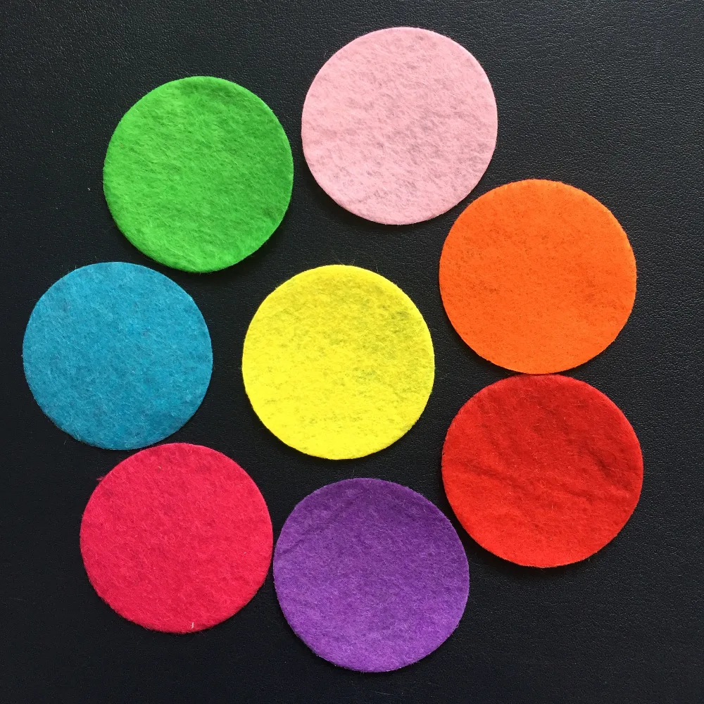 100pieces/lot  40mm mix color Padded Felt round shape craft/ DIY Appliques  Clothing decoration Scrapbook A15D