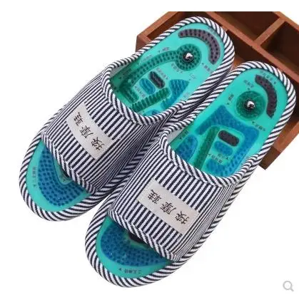 HANRIVER Reflexology Foot Acupoint Slipper Massage Promote Blood Circulation Relaxation Health Foot Care Shoes Pain Relief