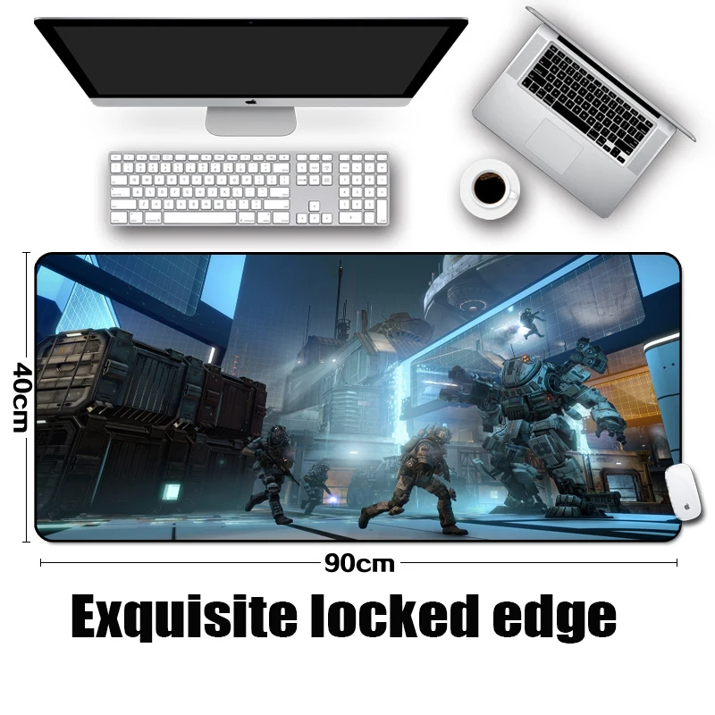 

Mairuige High Quality Table Mats Big Size Gamming Mousepad Titanfall 2 Video Game Fps Gamer Player Computer Peripherals for Lol