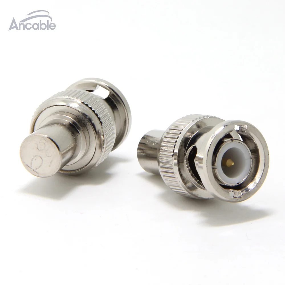 Ancable Terminator BNC Laki-laki, 50 Ohm, 2-Pack
