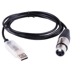 Usb To Dmx Interface Adapter Stage Lighting Disco Light Dj freestyler Art-net Software Party Lights Cable Led Dmx 512 Cable