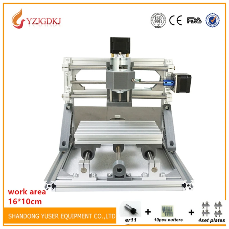 CNC1610 with ER11,mini cnc laser engraving machine,Pcb Milling Machine,Wood Carving machine,cnc router,cnc 1610,toys gift