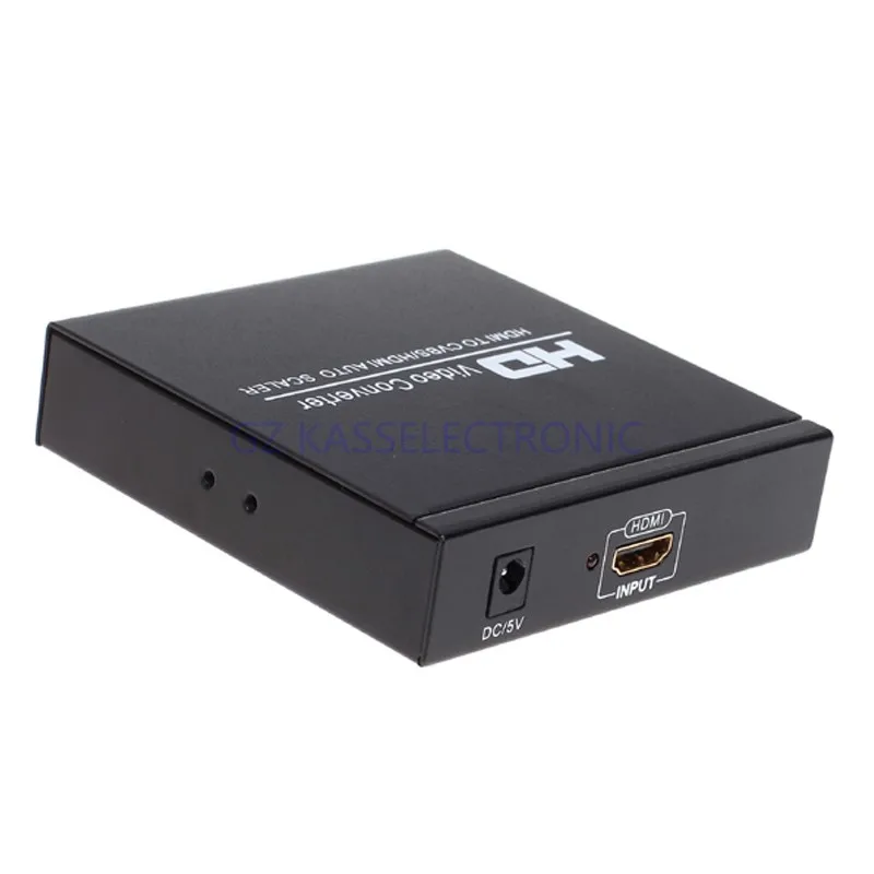 HDMI  CVBS Auto Scaler convert hdmi to cvbs hdmi format  video zoom function  support HDCP Free shipping