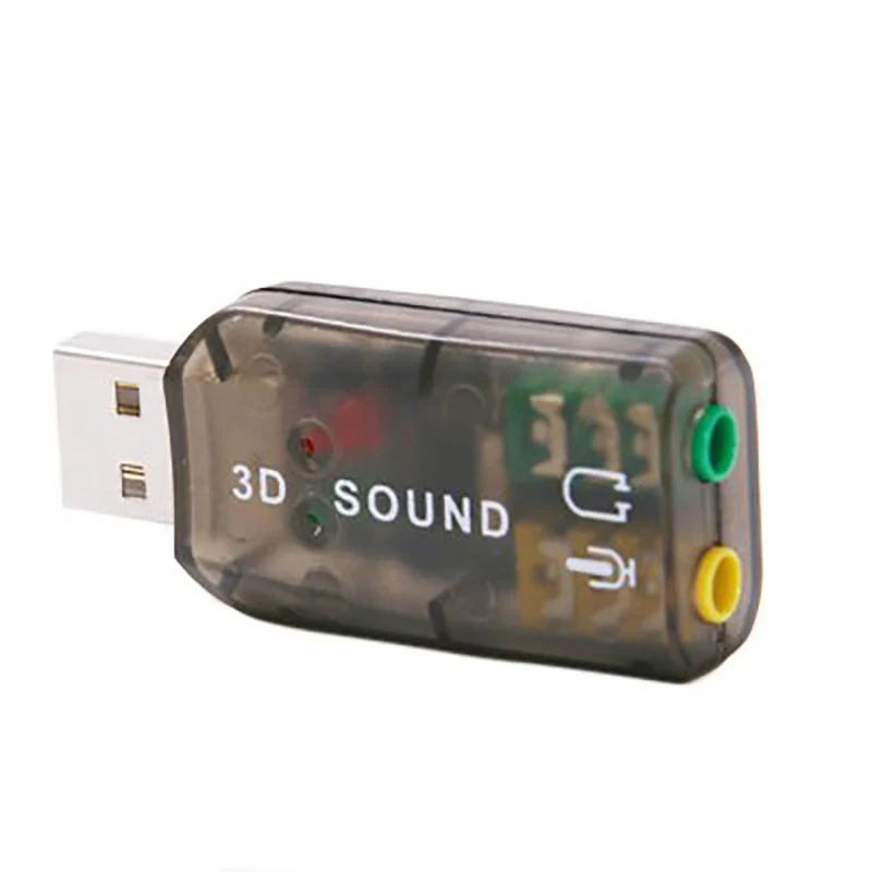1pc New USB 2.0 Interface 5.1 Stereo Audio Sound Card Adaptor for PC Drop Shipping