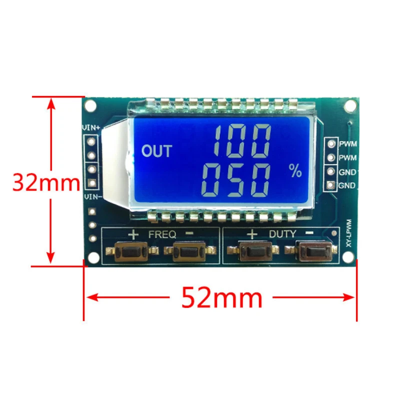 Générateur de Signal 1Hz-150 tiens z, Carte PWM, Impulsion Tech, Dead Duty, Subsiréglable, Écran LCD, 3.3V-30V, 1Hz-150 tiens z