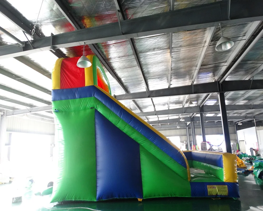 Hot Sale Land Good Quality Blue Green Pvc Inflatable Slide