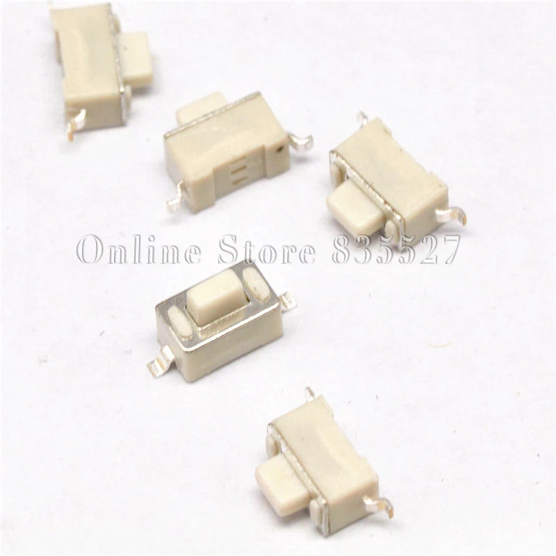 1000PCS/LOT 3*6*5 5.0H white touch switch SMD button 3 * 6 * 5mm feet Mini micro switch a little press 2 two feet pin