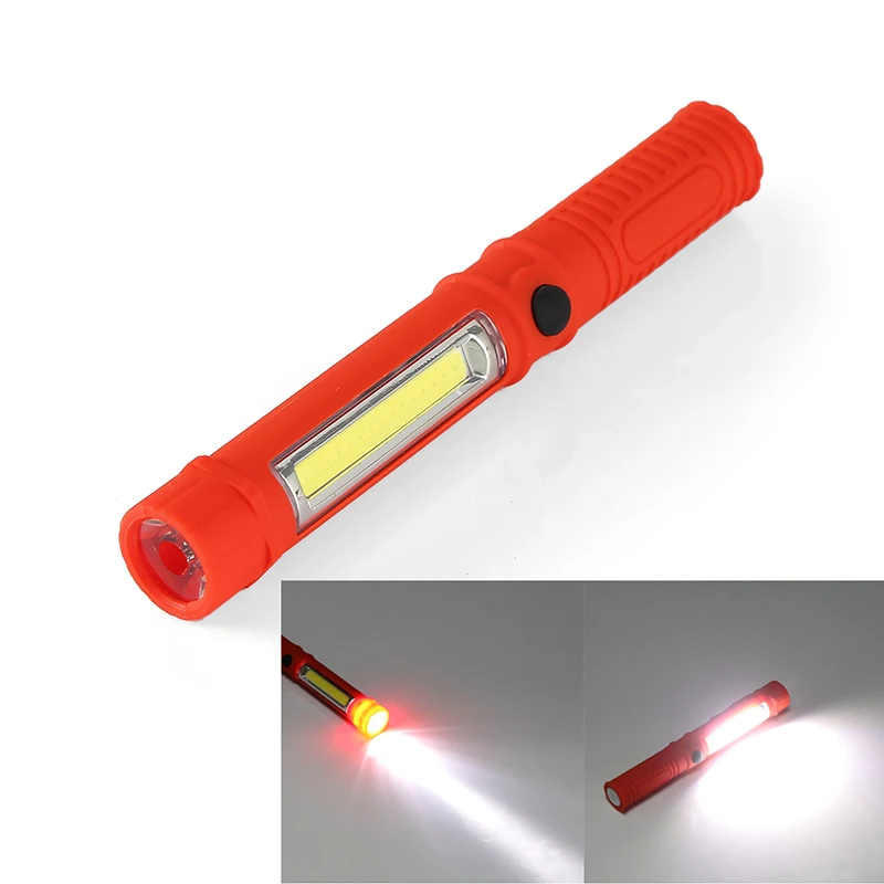 LED Flashlight COB Led Portable Plastic Perfect Torch Lamp With Magnetic And Clip For Camping Outdoor Sport Light led magnetic