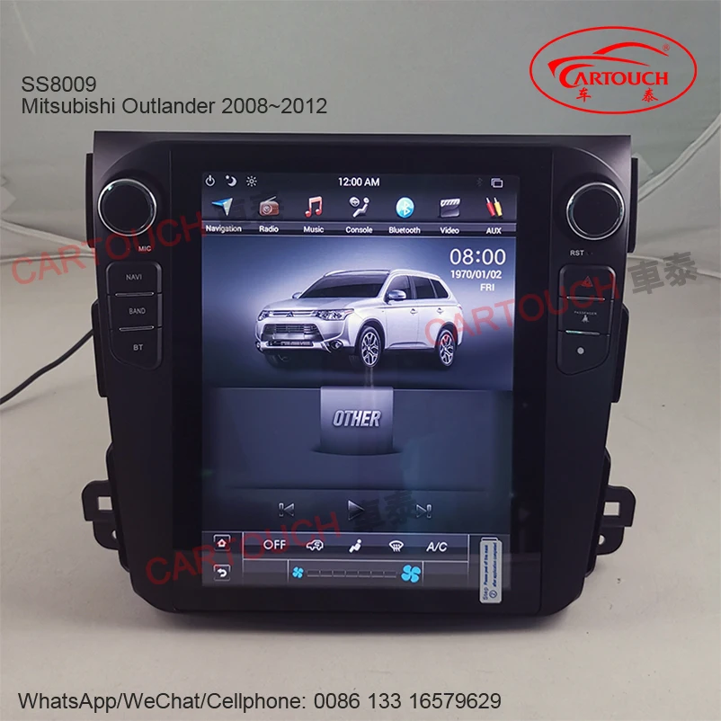 For Mitsubishi Outlander LANCER ASX Radio IPS Vertical Android Screen Carplay and Android AUTO VIDEO AUTO BLUETOOTH 5.0 CAMERA