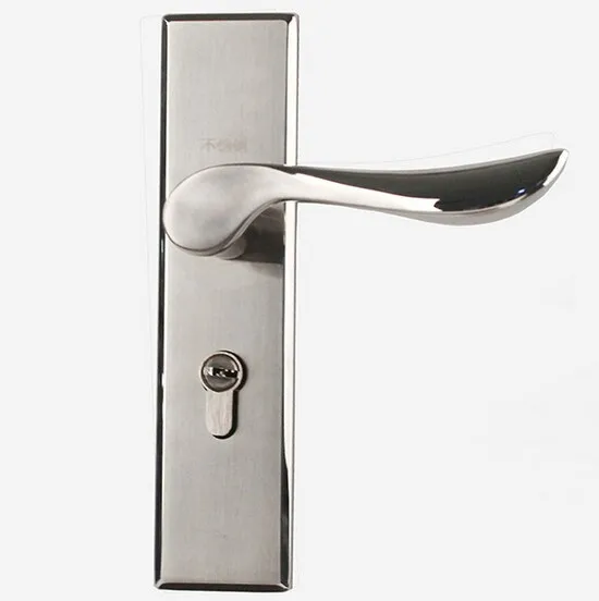 

Modern simple elegant interior door lock Bearing 50cm wooden door lock Stainless steel mechanical handle lock Bedroom mute locks