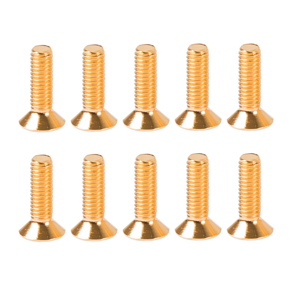 50pcs Gold YFS 12.9 Grade M3 screw M3x6 M3x8 M3x10 M3x12 6mm 8mm Hexagon Socket Head Cap Screw Countersunk Bolt For FPV RC Mode